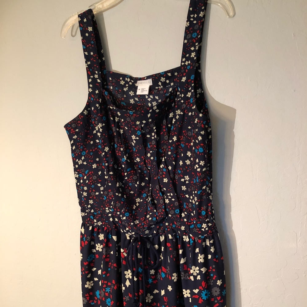 Cooperative one piece flower romper- side zipper